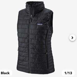 Patagonia Women’s Nano Puff Vest black NWT